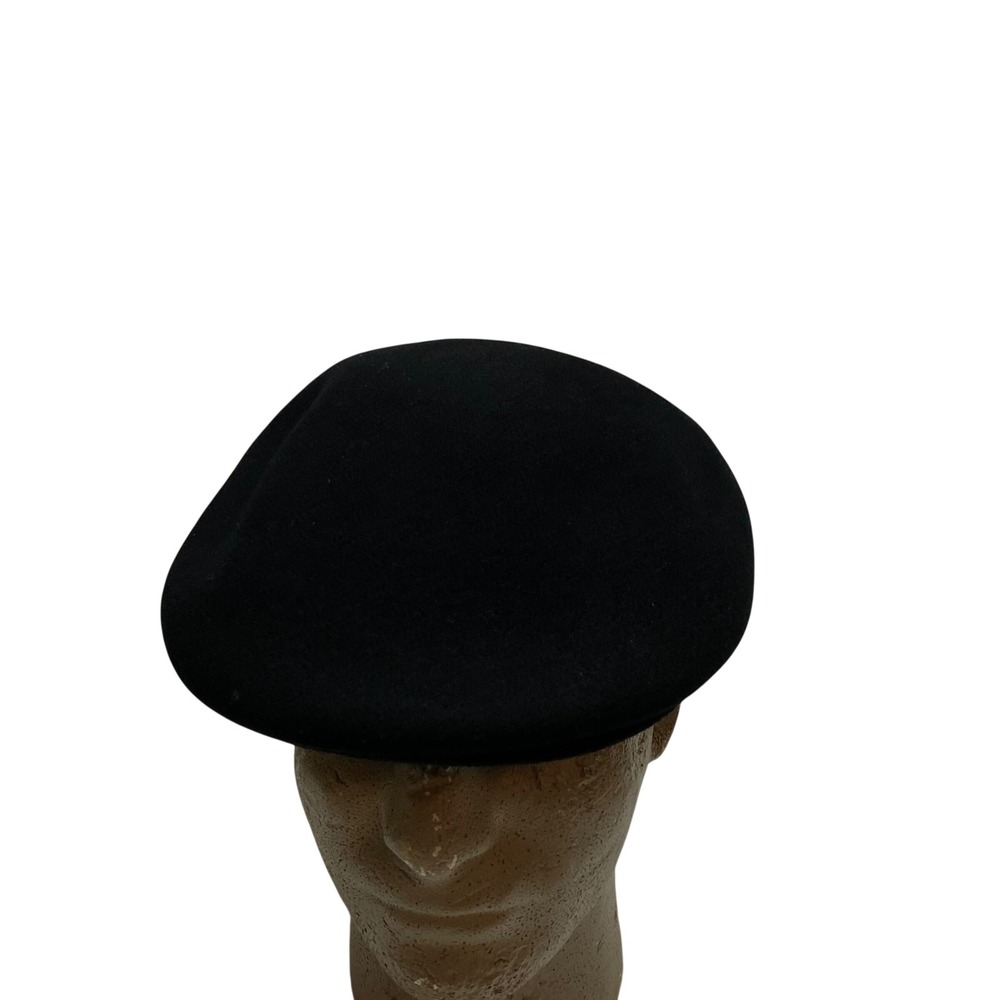 Merona Mens Black 100% Wool Flat Cap Ivy Driving Hat Size L/XL NWT